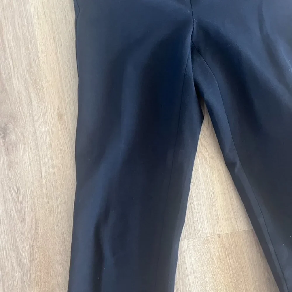 VINCE High Rise Slim Ankle Crop Trouser Black size 2